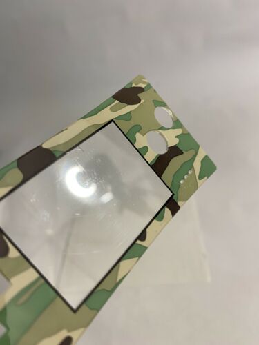 Used OEM Nintendo Camo Faceplate for Gameboy Micro- Used, scratching on screen - Fresh Stock Dated October 2025