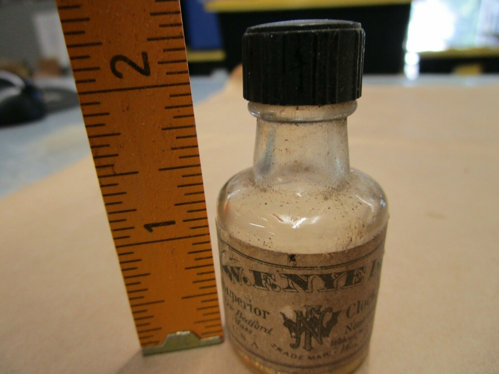 Vintage W.F. Nye Glass Bottle Clock Oil Watch Maker Repair Supplies - Fresh Stock Dated October 2025