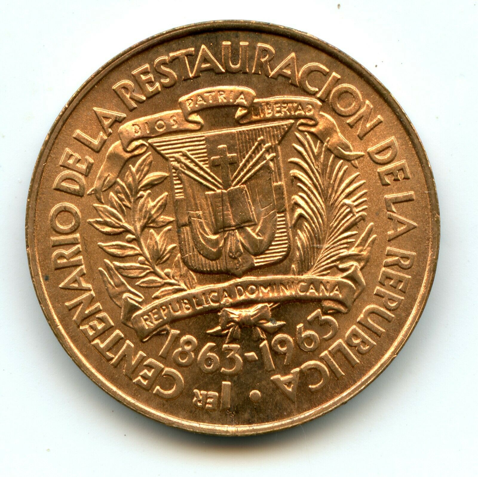 Genuine 1963 Dominican Republic 1 Centavo | UNC Condition - Fresh Stock Dated October 2025