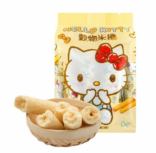 (16pcs)Sanrio Hello Kitty Grains Rice Roll Asian/Taiwanese Snack Net Wt. 5.64 oz - Fresh Stock Dated October 2025