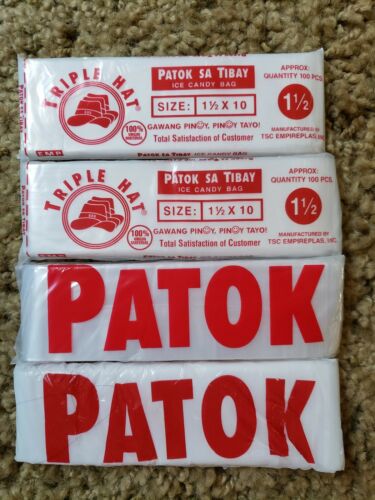 (2-Pck) Plastic Ice bag / Ice Candy Wrapper (total Qty. 200pcs) 1.5x100 - Fresh Stock Dated October 2025