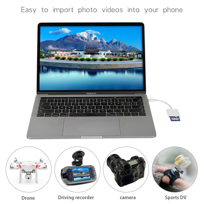 Type C to SD Card Trail Game Camera Image/Video Viewer Reader cable for iPad Pro - Fresh Stock Dated October 2025