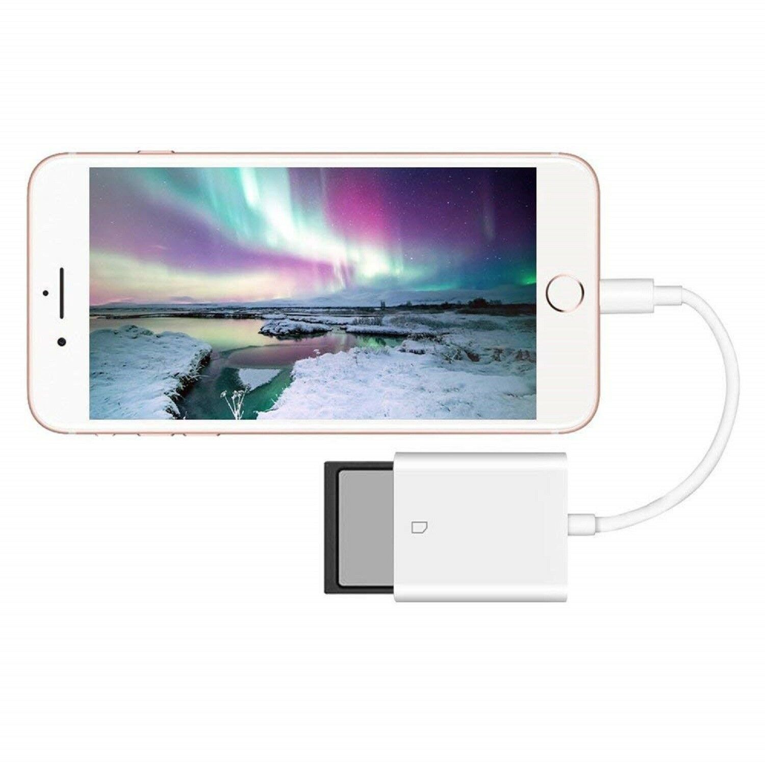 For Apple Lightning To Sd Card Camera Reader Tail Adapter Iphone Ipad - Fresh Stock Dated October 2025