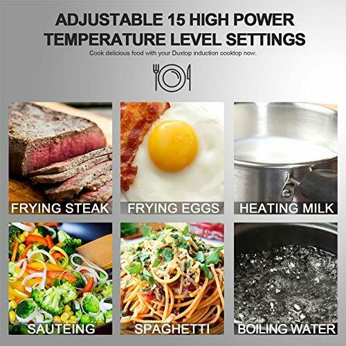 Duxtop 1800W Portable Induction Cooktop Countertop Burner, Black 9100MC/BT-M20B - Fresh Stock Dated October 2025