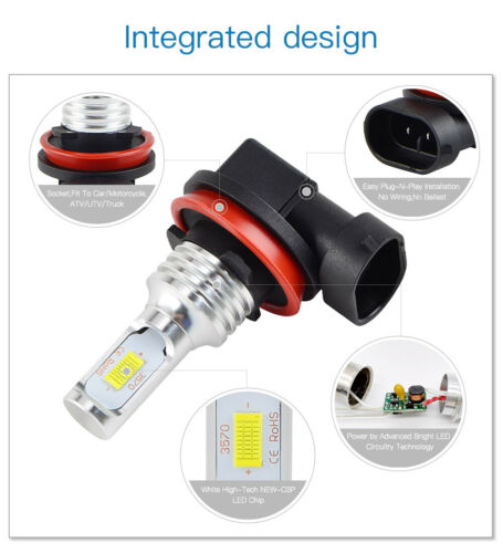 H9 LED Headlight Bulb For Suzuki DL1000A ABS Vstrom 1000 650 2014 2015 2016 2017 - Fresh Stock Dated October 2025