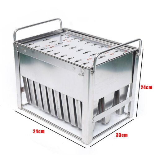 30pcs Stainless Steel Ice Cream Mold Reusable Candy Juice Popsicle Maker Mould - Fresh Stock Dated October 2025