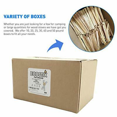 Approx. 300 Eco-Stix Fatwood Fire Starter Kindling Firewood 25 lbs FATWOOD - Fresh Stock Dated October 2025
