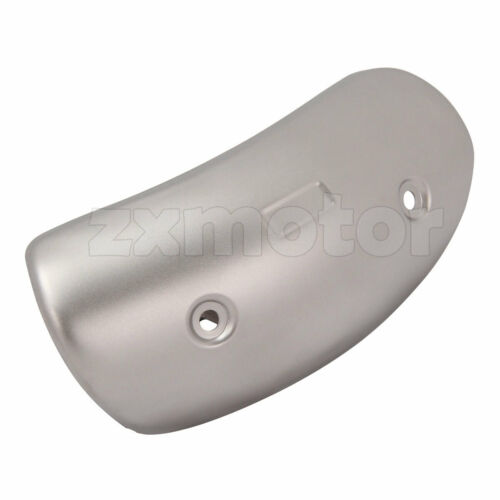 Universal Motorcycle Exhaust Pipe Guard Heat Shield Cover 7.5x3inch Silver - Fresh Stock Dated October 2025