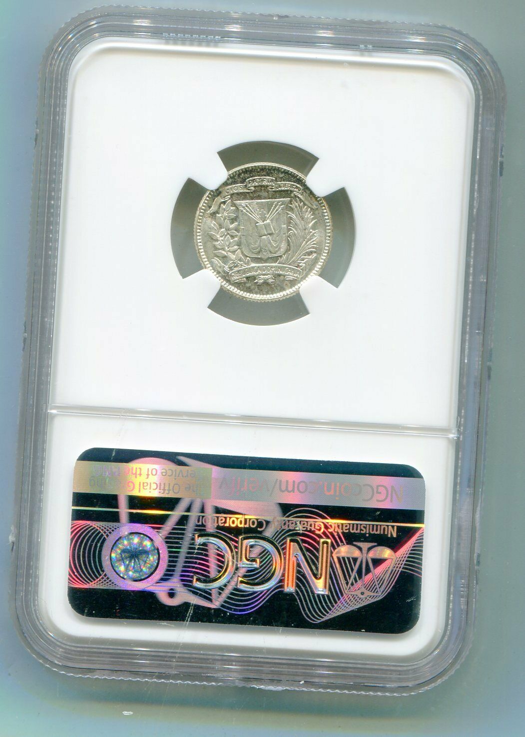 Dominican Republic 10 Cents 1959 NGC MS 65 super rare Gem    lotmar4006 - Fresh Stock Dated October 2025