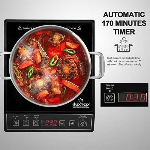 Duxtop 1800W Portable Induction Cooktop Countertop Burner, Black 9100MC/BT-M20B - Fresh Stock Dated October 2025