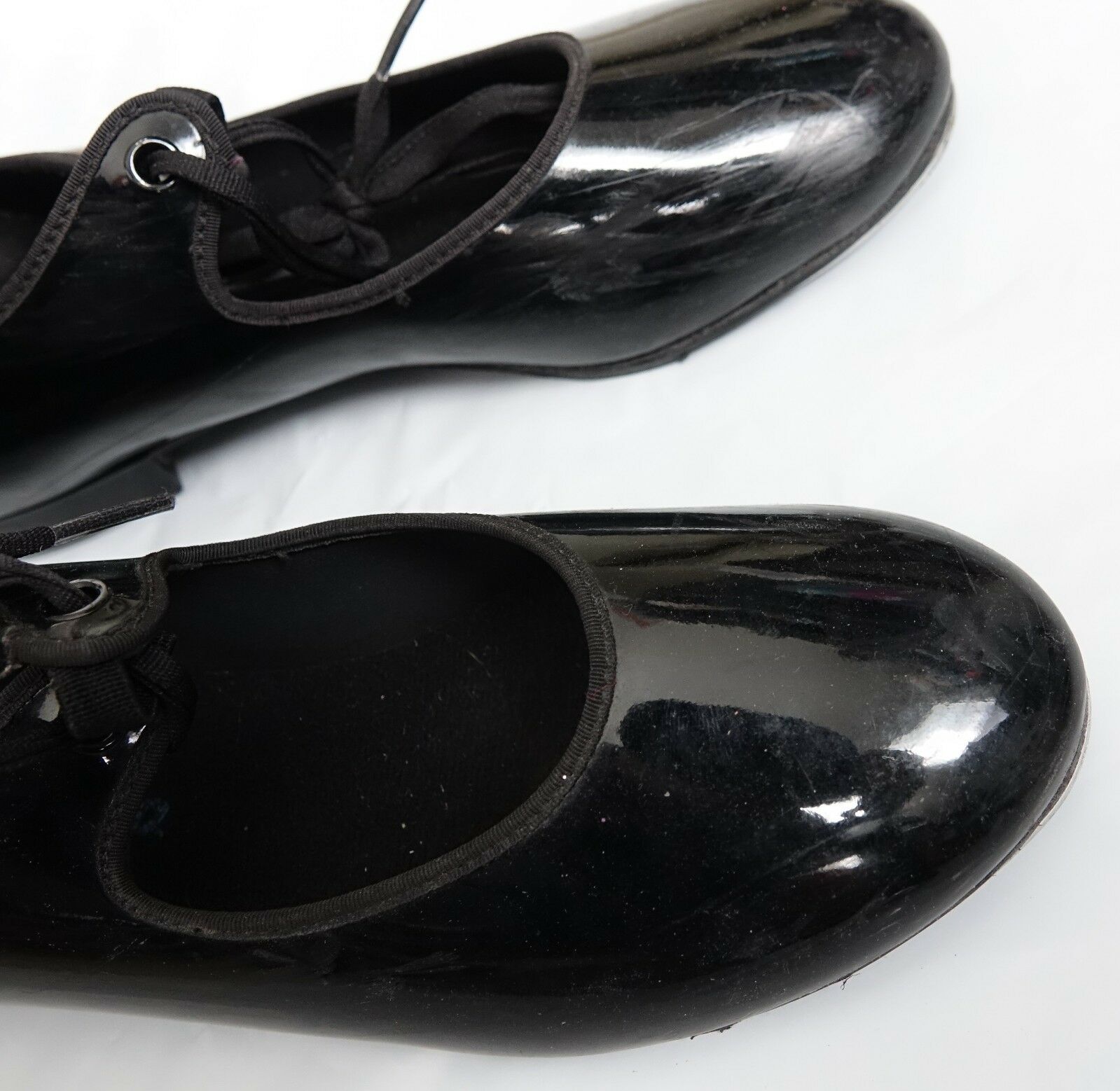 Capezio black Tyette 625 patented tap shoes 7.5 M - Fresh Stock Dated October 2025