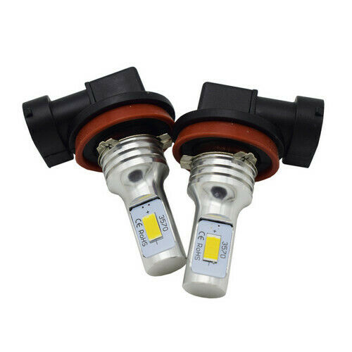 Ice Blue H11 LED Headlight Bulb Hi/L Beam BY For Suzuki GSXR600 GSXR750 GSXR1000 - Fresh Stock Dated October 2025