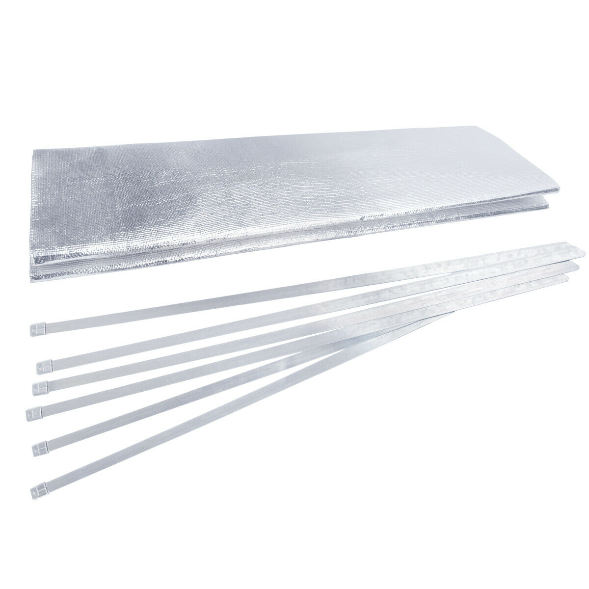 Aluminized Heat Shield Thermal Barrier Adhesive Backed Heat Sleeve 20'' × 24'' - Fresh Stock Dated October 2025
