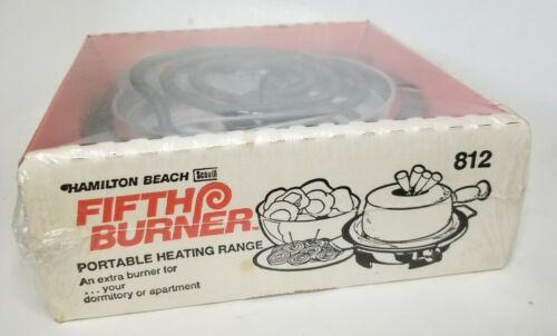 Hamilton Beach Fifth Burner 812 New Sealed in Original Package Vintage USA Made - Fresh Stock Dated October 2025