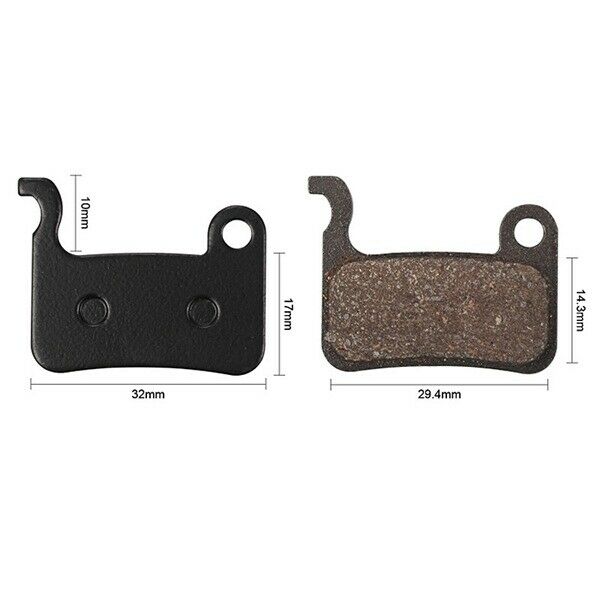 4 Pairs MTB Bicycle Resin Disc Brake Pads For Shimano Deore M596 M595 M535 SLX - Fresh Stock Dated October 2025