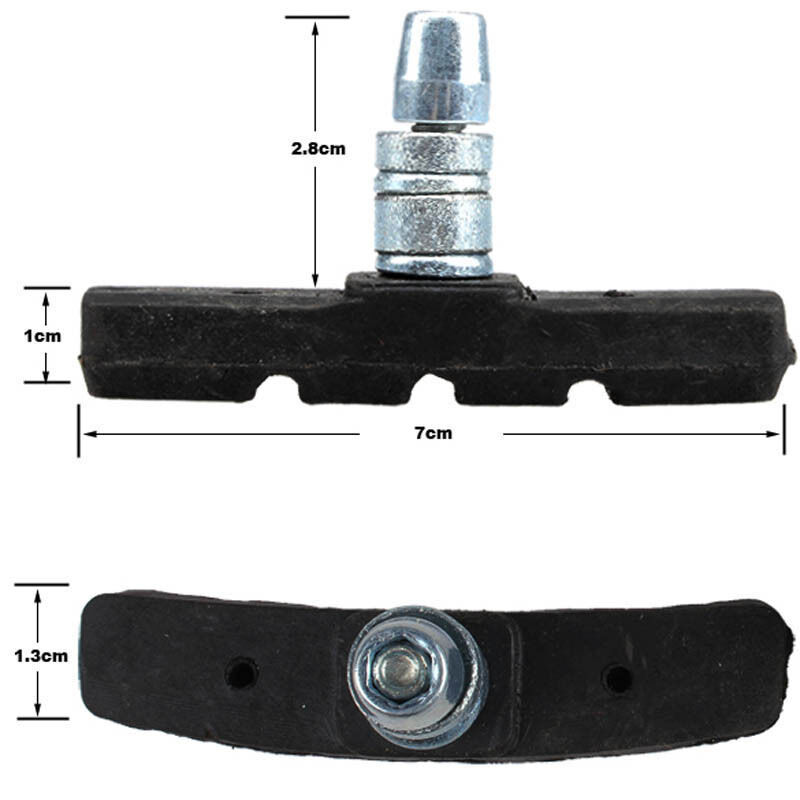 2 Pair Mountain Bike  Cycling V Brake Holder Pads   Rubber Durable  Performance - Fresh Stock Dated October 2025