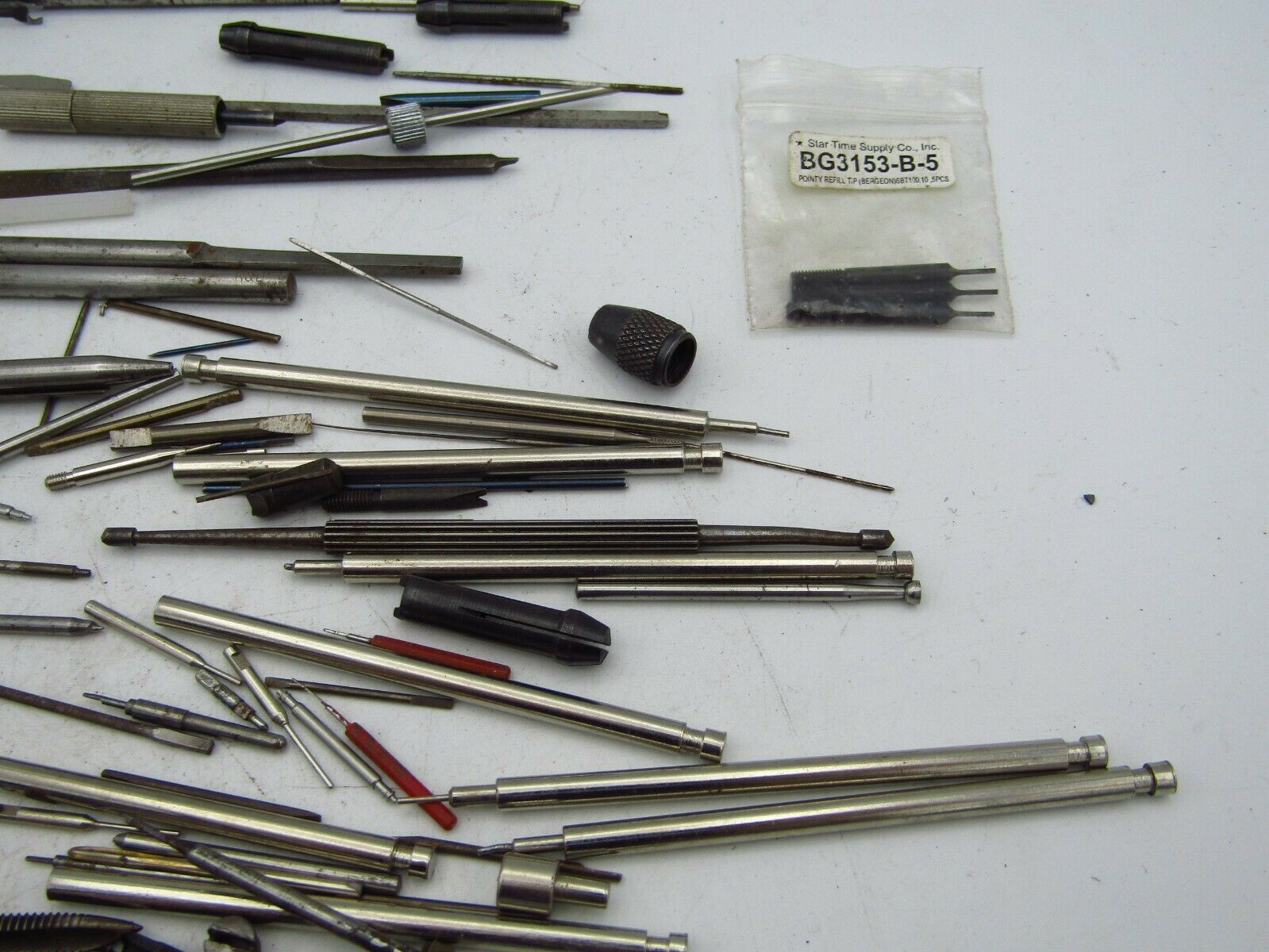 100+pc LOT OF WATCH TOOLS, BITS/TAPS/ETC WATCHMAKER/JEWELER GRAB BAG AS IS T3 - Fresh Stock Dated October 2025