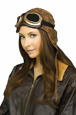 Vintage Pilot Aviator Cap with Goggles Accessory - Fresh Stock Dated October 2025