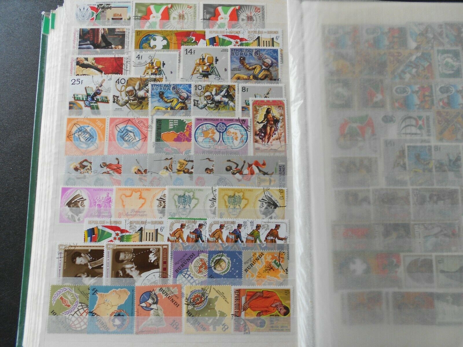 BURUNDI, beautiful collection of stamps on 10 scans, MNH/MH/USED! - Fresh Stock Dated October 2025