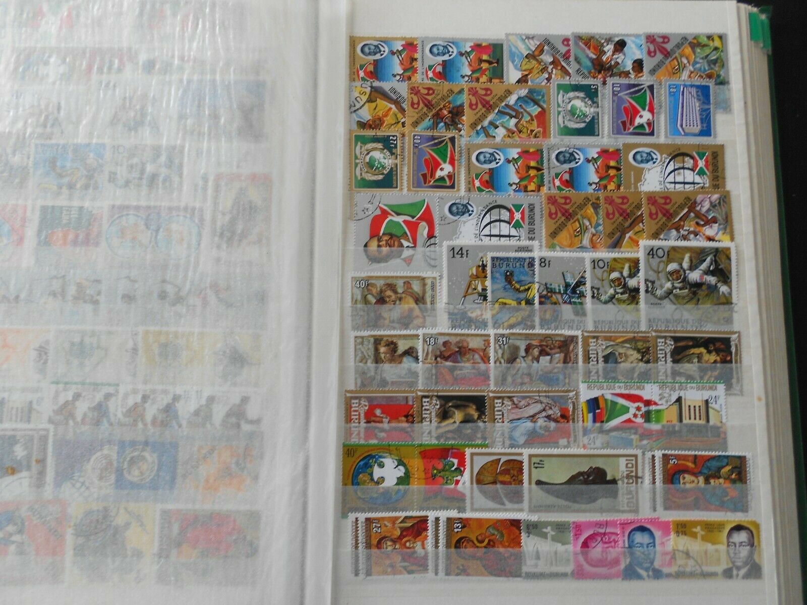 BURUNDI, beautiful collection of stamps on 10 scans, MNH/MH/USED! - Fresh Stock Dated October 2025
