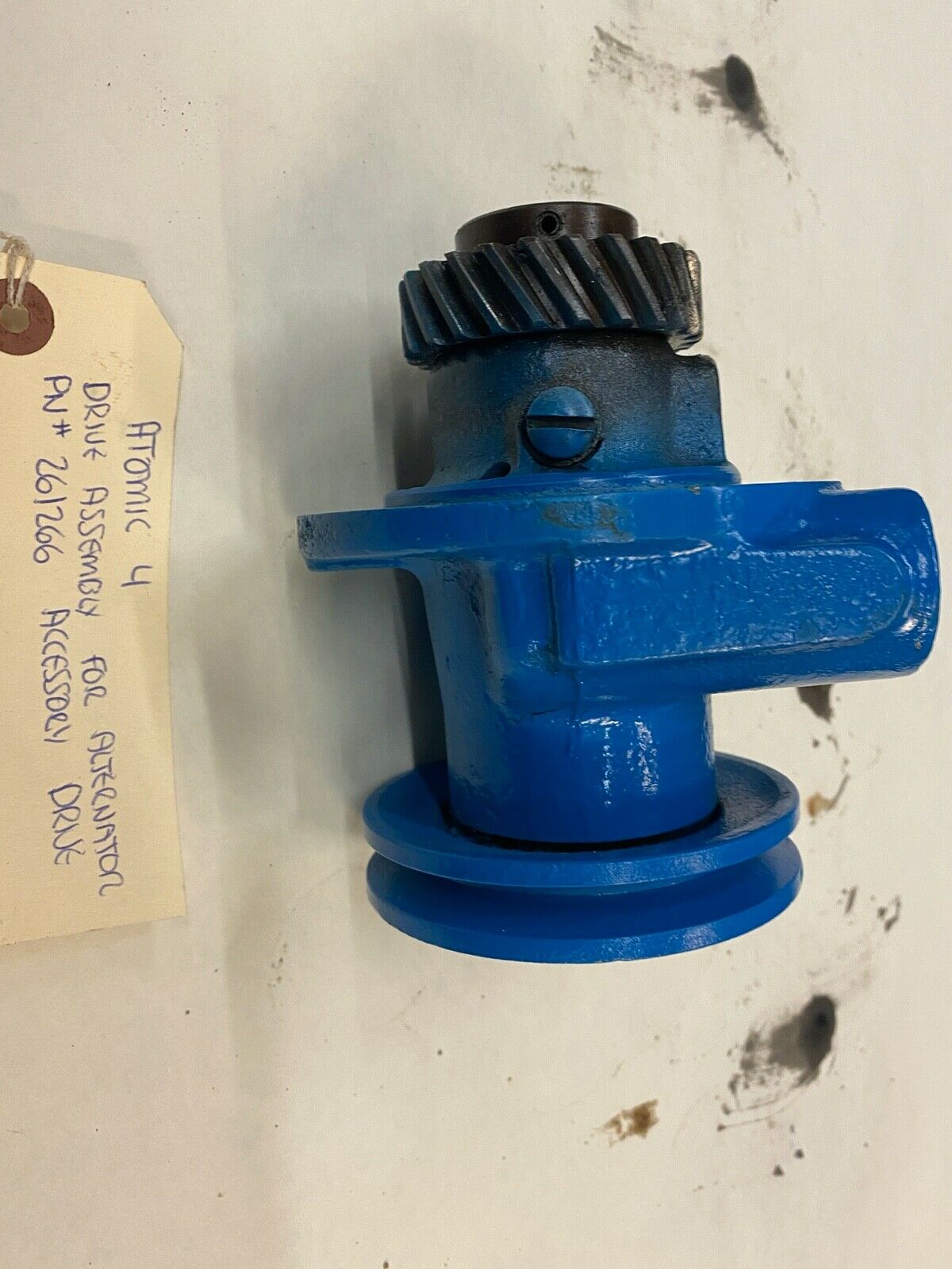 Atomic 4 Drive Assembly for Alternator 261266 Accessory Drive Used / Good Condit - Fresh Stock Dated October 2025