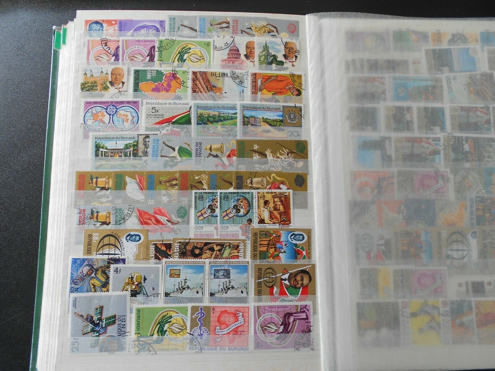 BURUNDI, beautiful collection of stamps on 10 scans, MNH/MH/USED! - Fresh Stock Dated October 2025