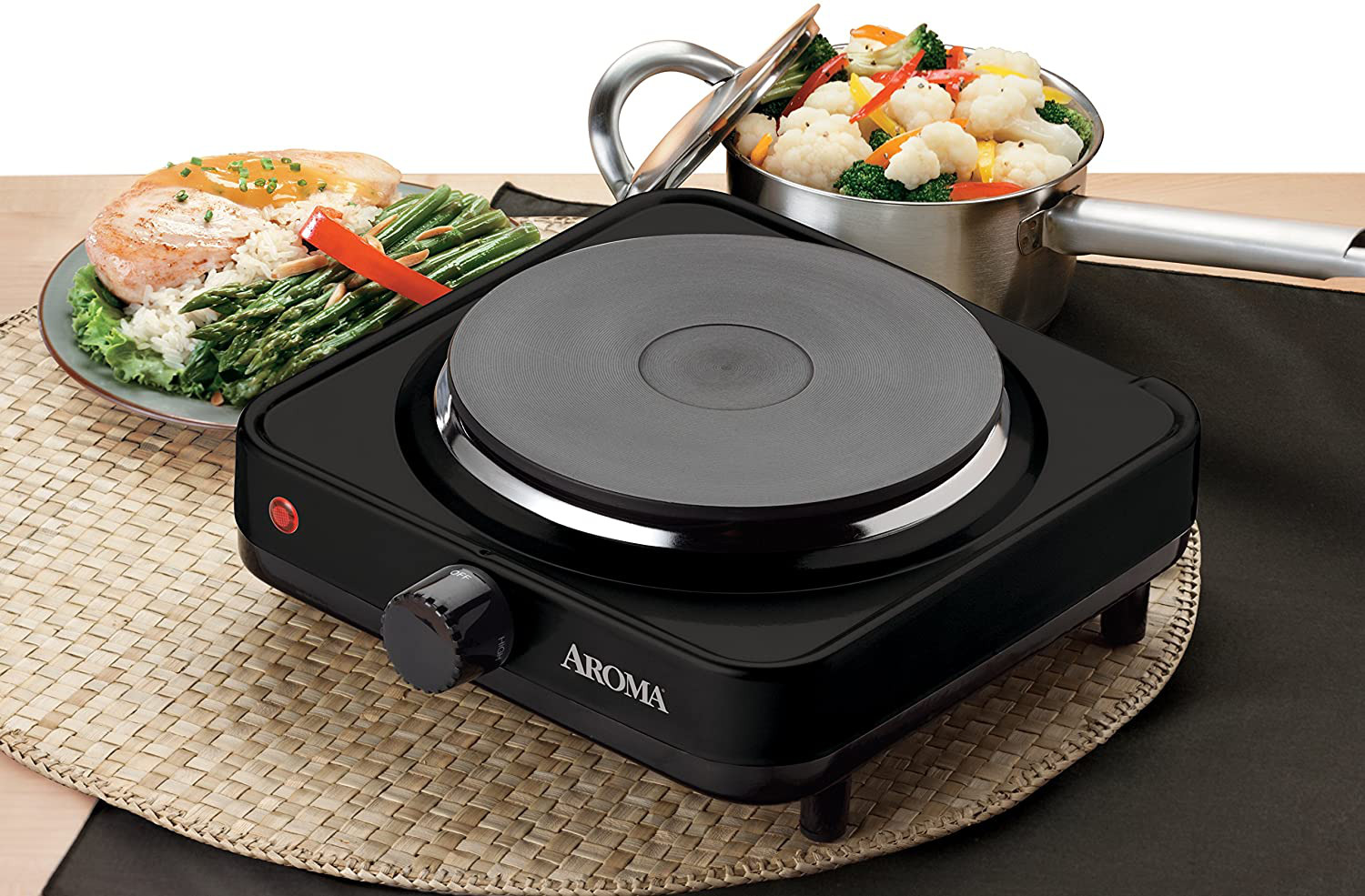Single Electric Burner Portable Cooktop Hot Plate Stove Travel Extra Durable - Fresh Stock Dated October 2025