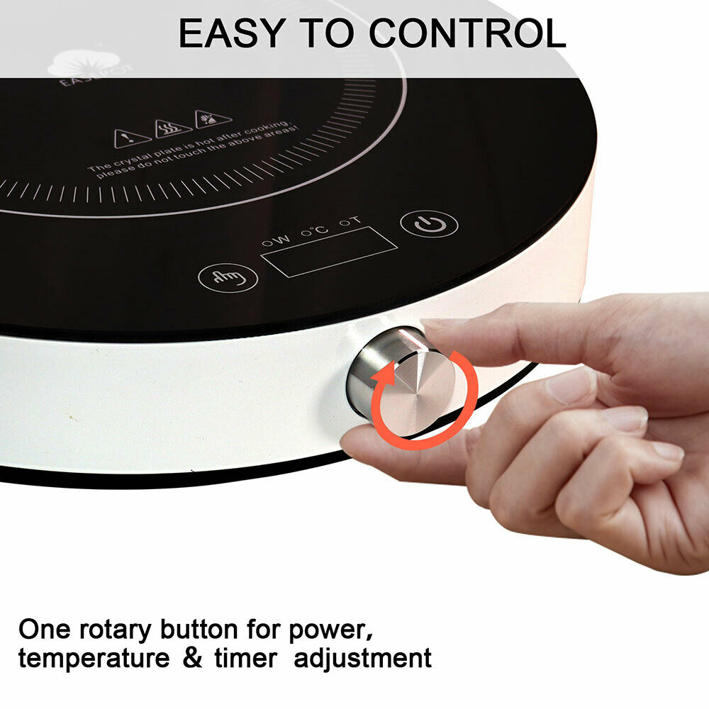 EASEPOT Portable Induction Cooktop 1800W Burner Countertop Cooker Hot Pot Stove - Fresh Stock Dated October 2025