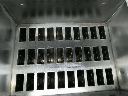 Commercial stainless steel ice popsicle making mold set, ice pop mold set - Fresh Stock Dated October 2025