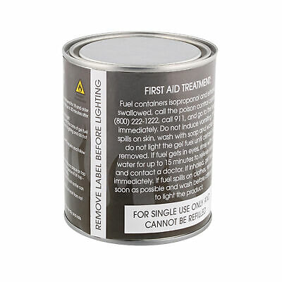 7Penn Gel Fireplace Fuel Cans, 13oz - 12Pk Fire Pit Gel Fuel Cans for Fireplace - Fresh Stock Dated October 2025