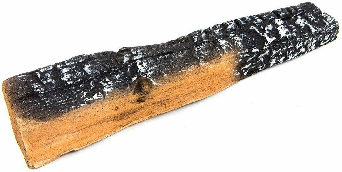 Decorative Realistic Flame 10 PC Petite Ceramic Wood Fireplace Firepit Log Set - Fresh Stock Dated October 2025