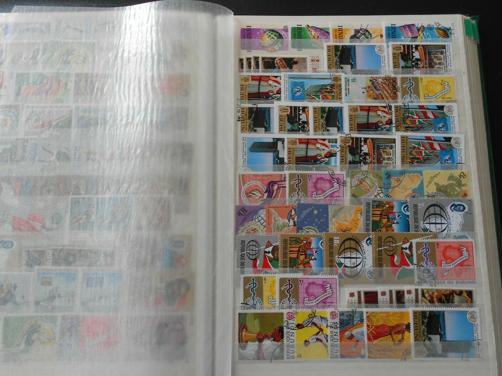 BURUNDI, beautiful collection of stamps on 10 scans, MNH/MH/USED! - Fresh Stock Dated October 2025
