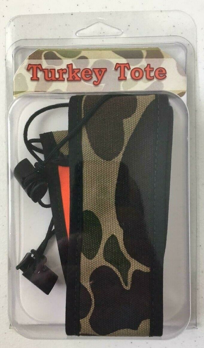 Turkey Tote / Turkey Carry Strap / Camo Orange Reversible - Fresh Stock Dated October 2025