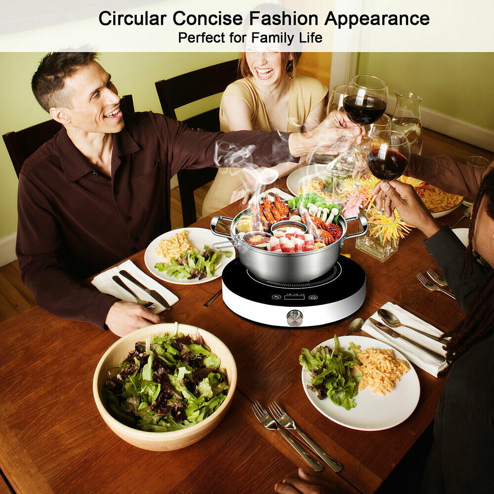 EASEPOT Portable Induction Cooktop 1800W Burner Countertop Cooker Hot Pot Stove - Fresh Stock Dated October 2025