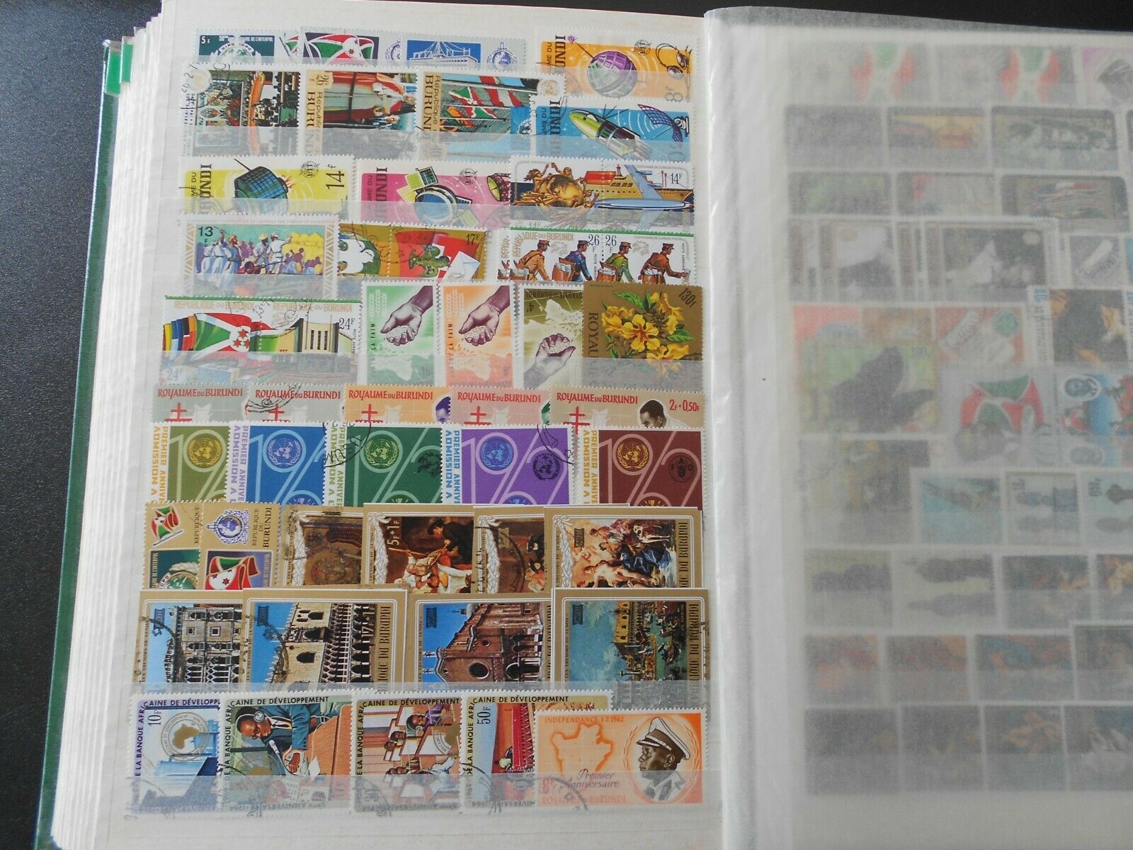BURUNDI, beautiful collection of stamps on 10 scans, MNH/MH/USED! - Fresh Stock Dated October 2025