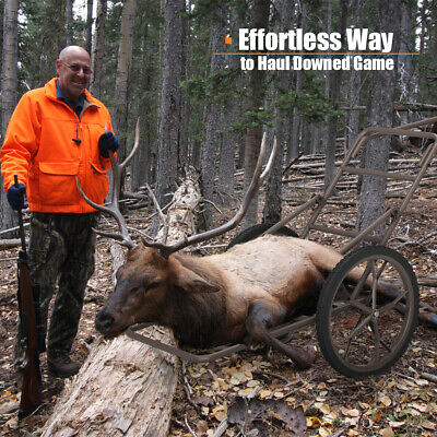 Huge Capacity Deer Cart Foldable 500lbs Hauler Gear Dolly Cart Hunting Practical - Fresh Stock Dated October 2025