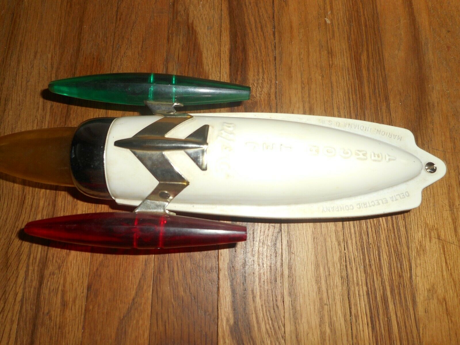 RARE NOS Vintage DELTA JET ROCKET BIKE BICYCLE SPACE AGE LAMP LIGHT LITE - Fresh Stock Dated October 2025