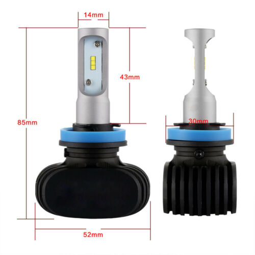 H9 H8 H11 For Kawasaki Ninja ZX10R 2006-2010 LED Headlight Bulbs High Low Beam - Fresh Stock Dated October 2025