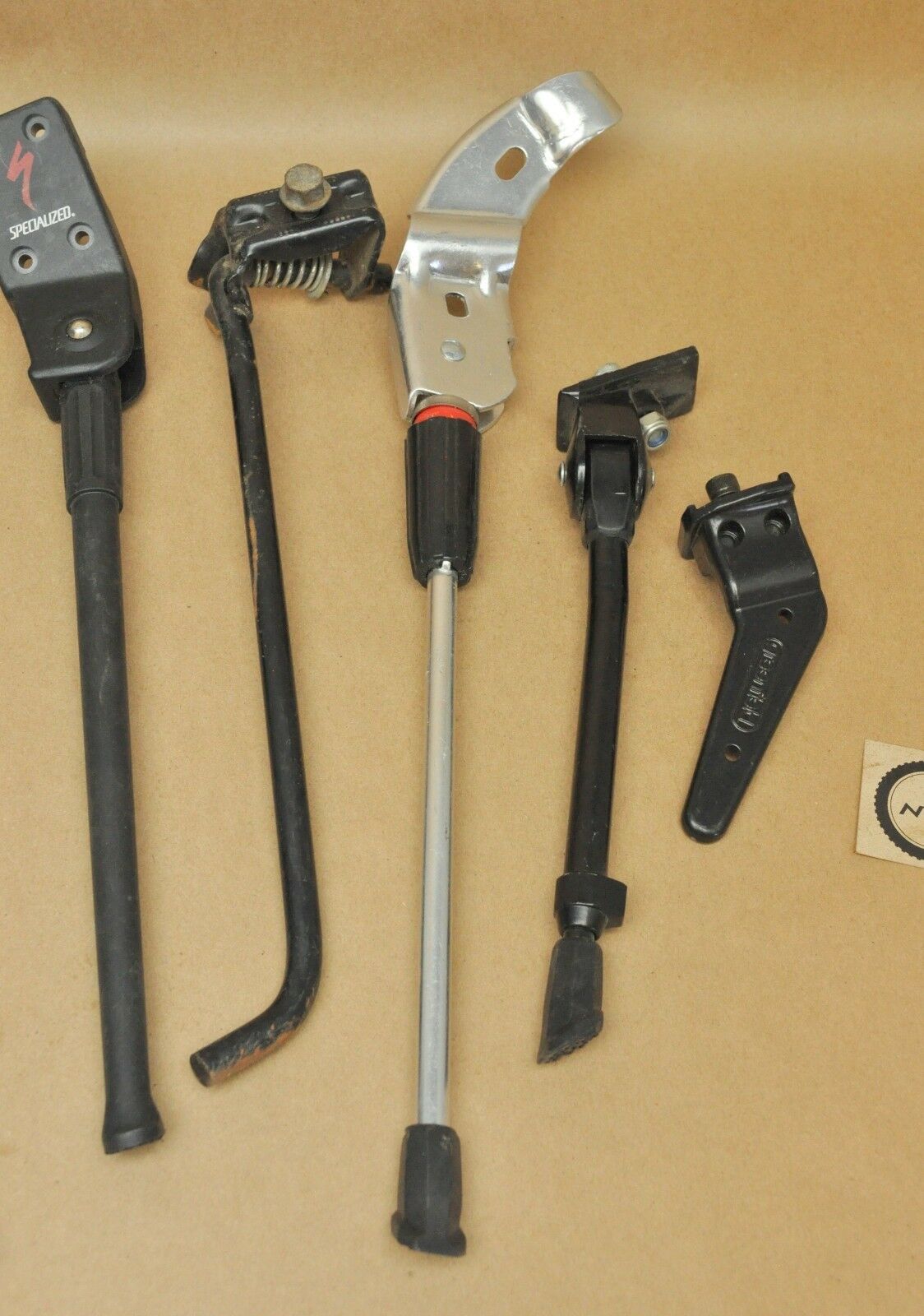 Vtg Bike Shop Lot: Specialized Greenfield Wald Bicycle Kick Stands Parts -As Is - Fresh Stock Dated October 2025
