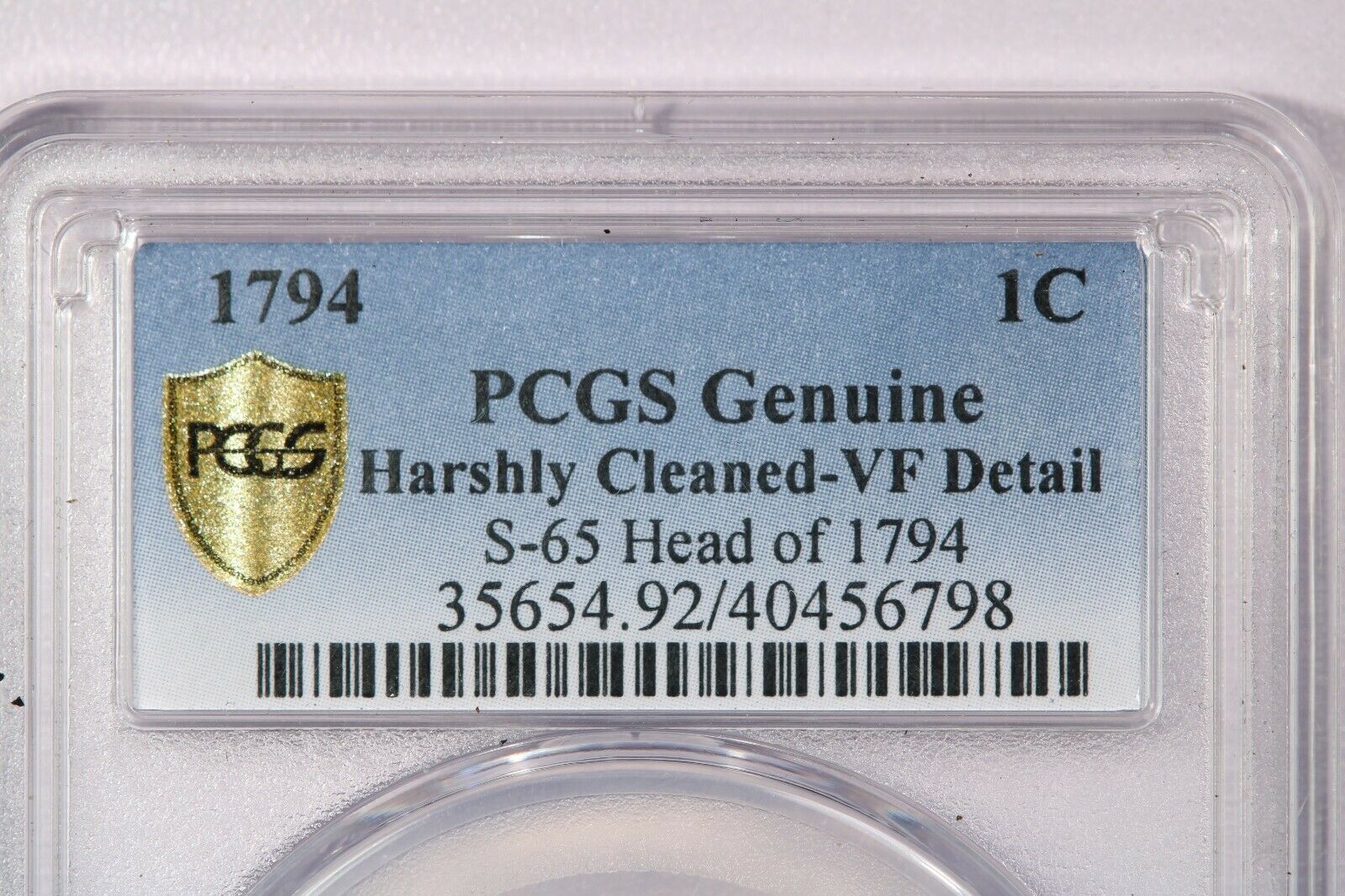 1794-P 1974 Liberty Cap Cent PCGS Genuine VF Detail - Fresh Stock Dated October 2025