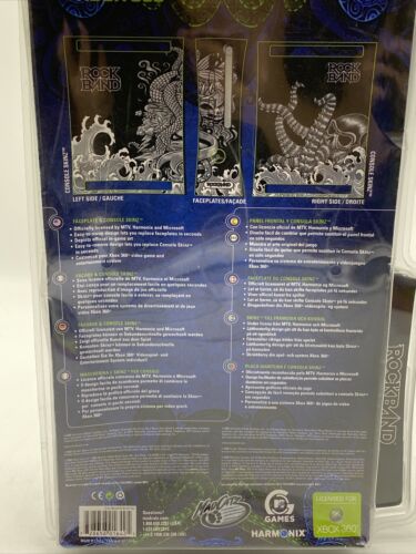 Mad Catz Xbox 360 Rockband Faceplate And Console Skin Factory Sealed Skull - Fresh Stock Dated October 2025