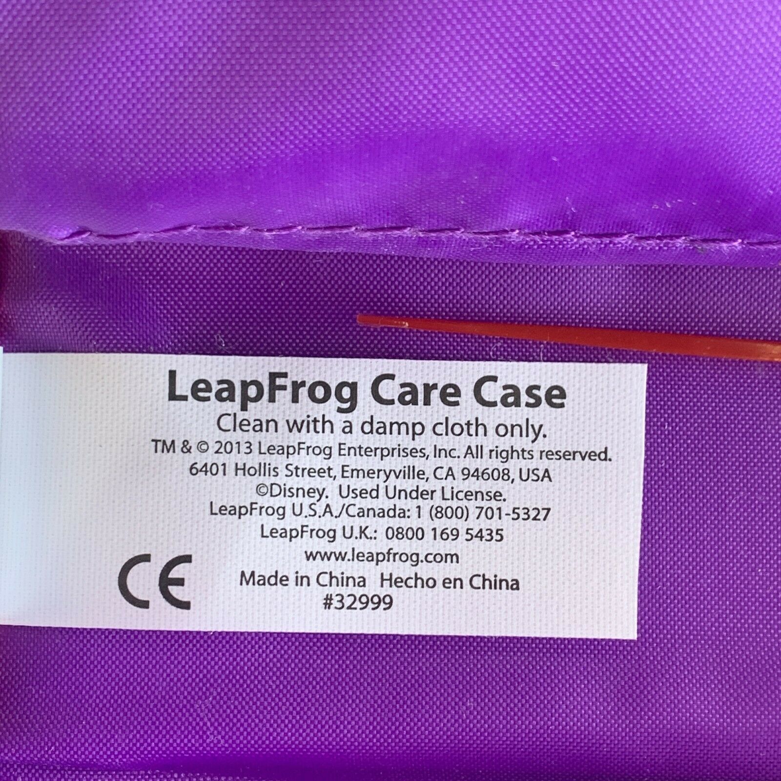 LeapFrog Care Case Featuring Disney Doc McStuffins (Works with all LeapPad2 Tabl - Fresh Stock Dated October 2025