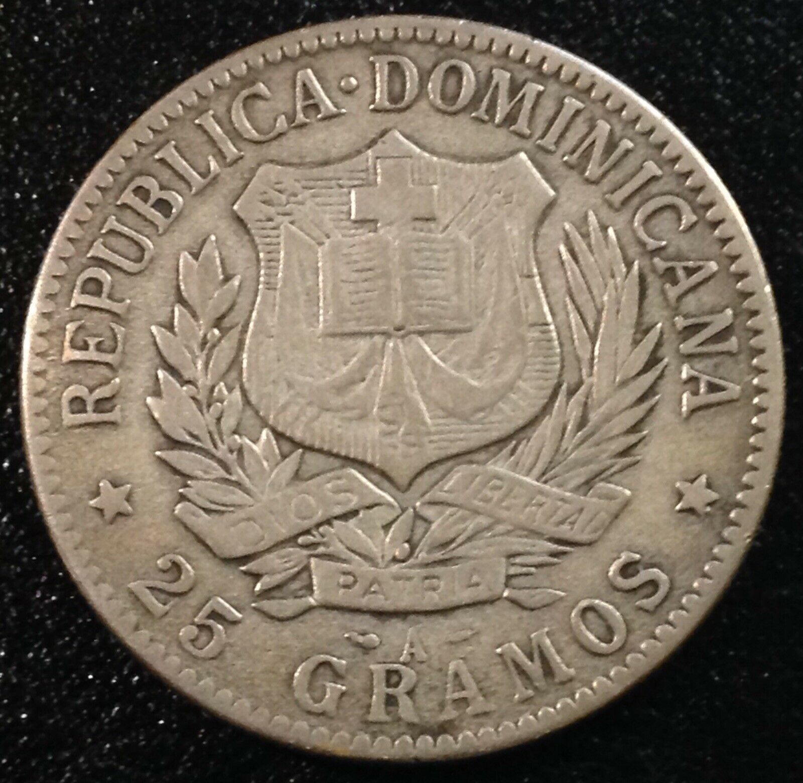 DOMINICAN REPUBLIC 1 Peso 1897 - Silver - VF - Fresh Stock Dated October 2025