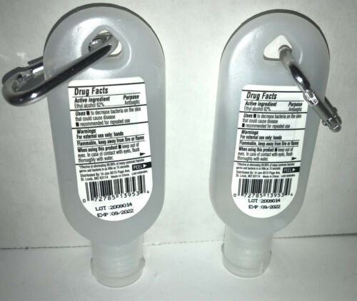 Germ-X With Attachment For Bags/Purses/Backpacks  Hand Sanitizer 2ea 1.25oz Blts - Fresh Stock Dated October 2025