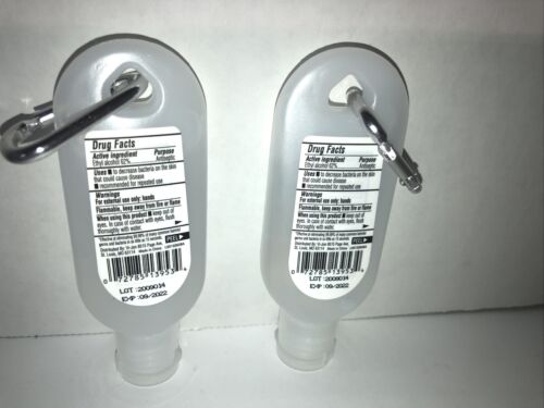 Germ-X With Attachment For Bags/Purses/Backpacks  Hand Sanitizer 2ea 1.25oz Blts - Fresh Stock Dated October 2025