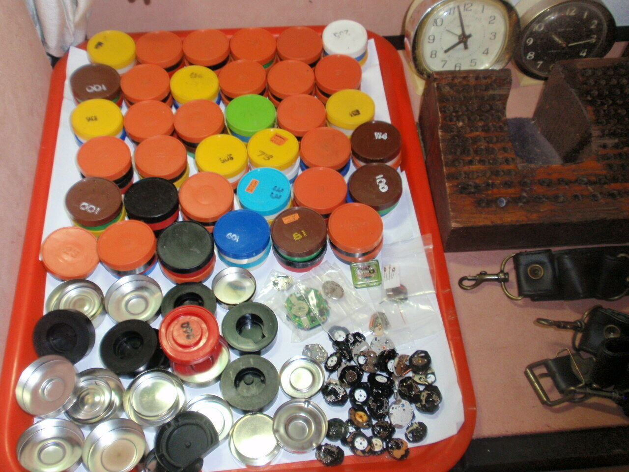 USA C&E Jewelry Tool& watch Staking Wood Box & Watch Movement case Lot #NBX JP26 - Fresh Stock Dated October 2025