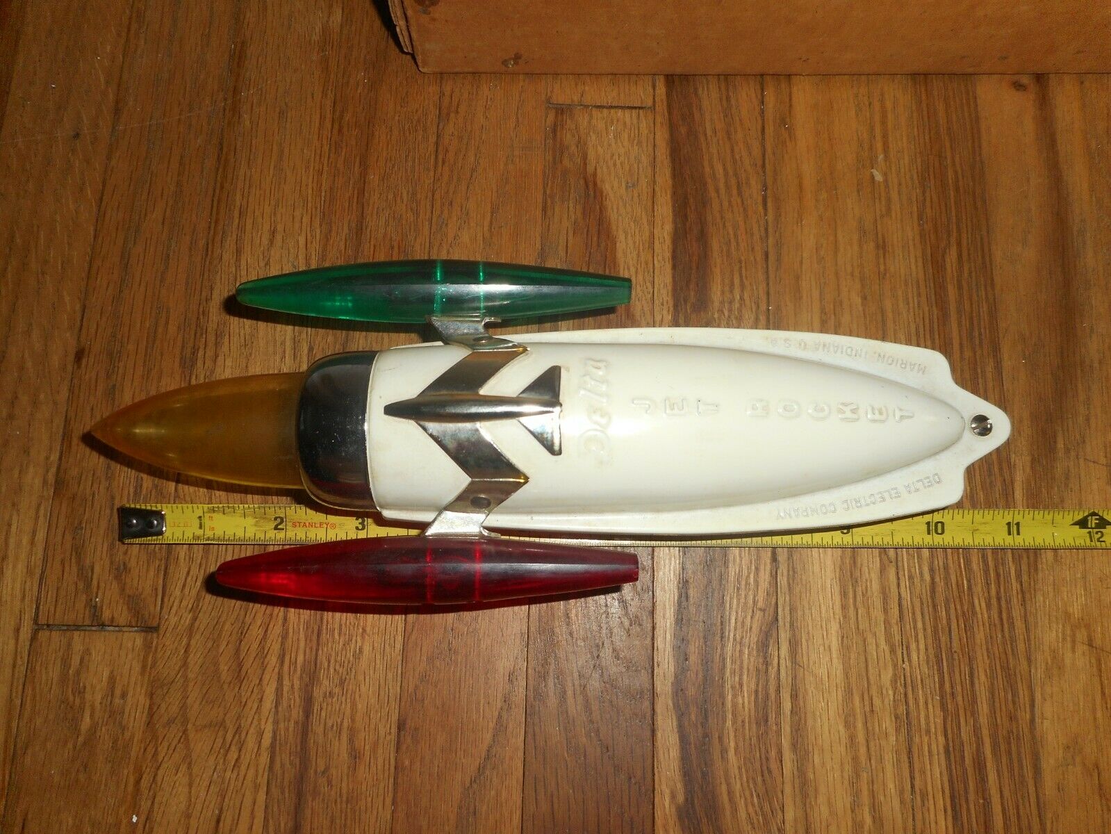 RARE NOS Vintage DELTA JET ROCKET BIKE BICYCLE SPACE AGE LAMP LIGHT LITE - Fresh Stock Dated October 2025