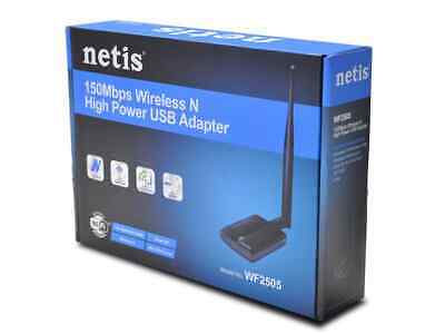Netis 150Mbps Wireless-N High Power USB WiFi Adapter, High Gain 5dBi Antenna - Fresh Stock Dated October 2025