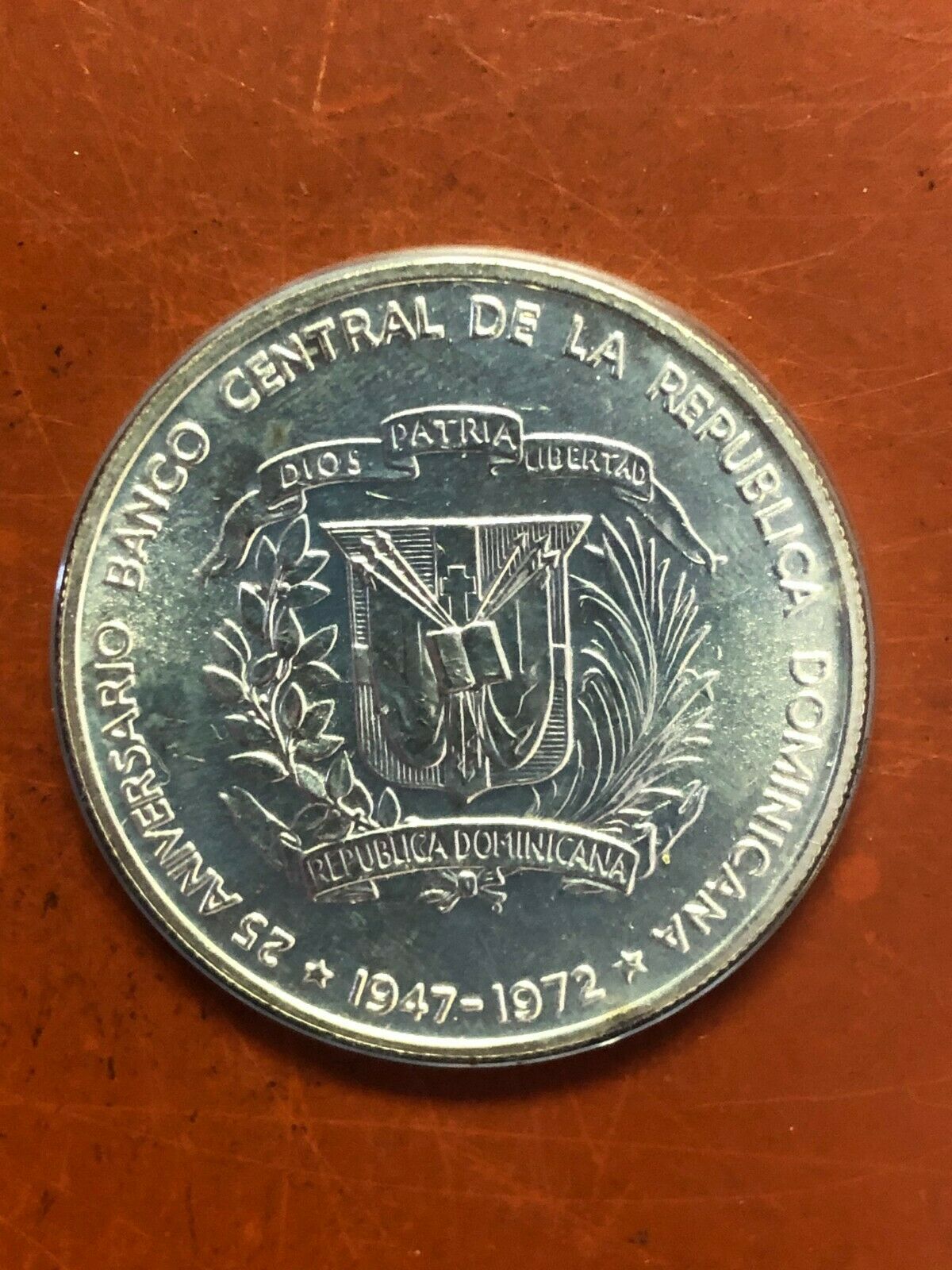 Dominican Republic Misc. Pesos Silver Coins LOT OF (3) BU - Fresh Stock Dated October 2025