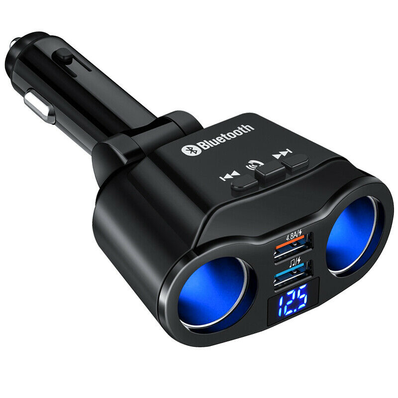 Bluetooth 5.0 Wireless Handsfree Car FM Transmitter MP3 Player Dual USB Charger！ - Fresh Stock Dated October 2025